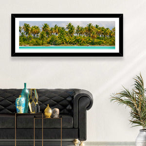Palm Trees On Island Wall Art