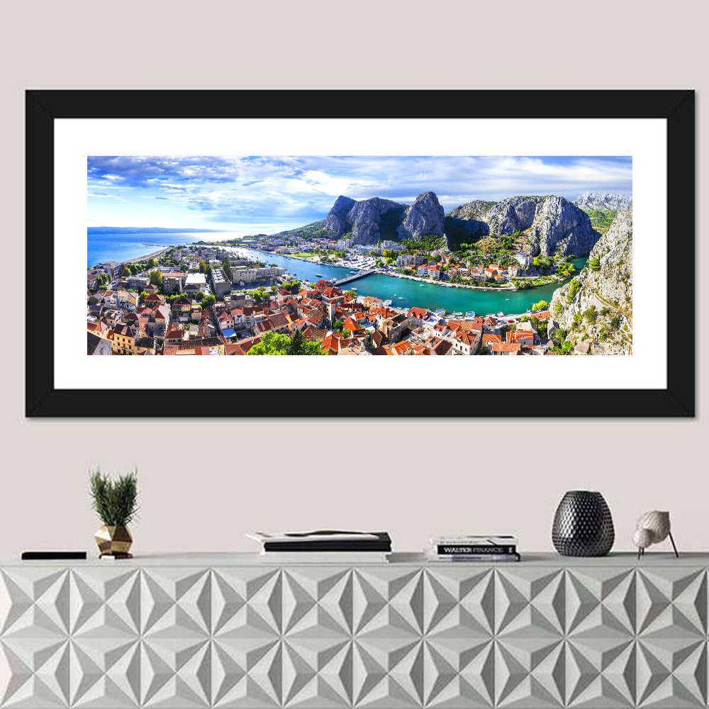 Omiš Cetina River Mouth Canyon View Wall Art