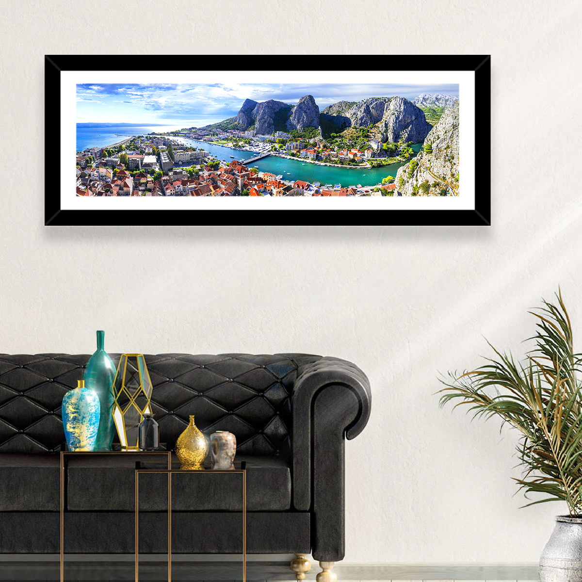 Omiš Cetina River Mouth Canyon View Wall Art
