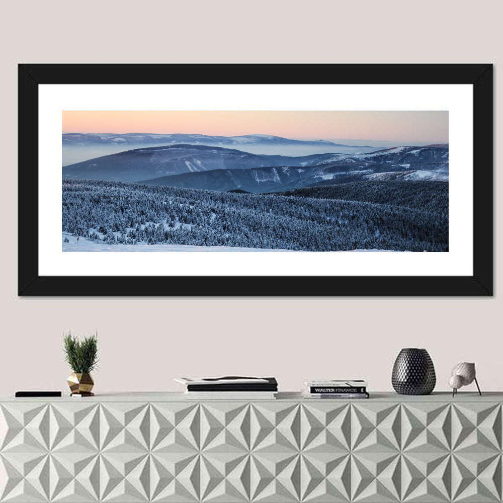Jeseníky Winter Mist Wall Art