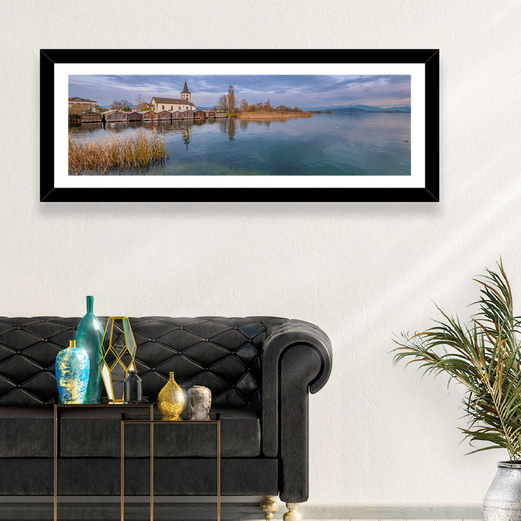 Busskirch Church on Lake Obersee Wall Art
