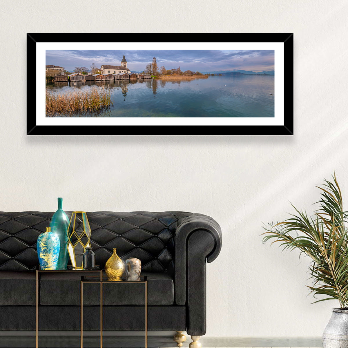 Busskirch Church on Lake Obersee Wall Art