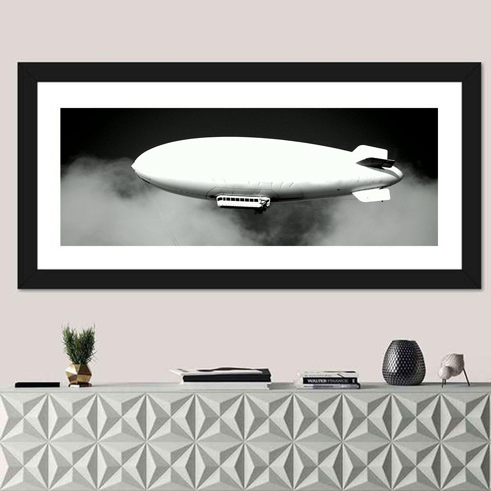 Dirigible Over Clouds Wall Art