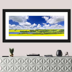 Canola Field In Saskatchewan Wall Art