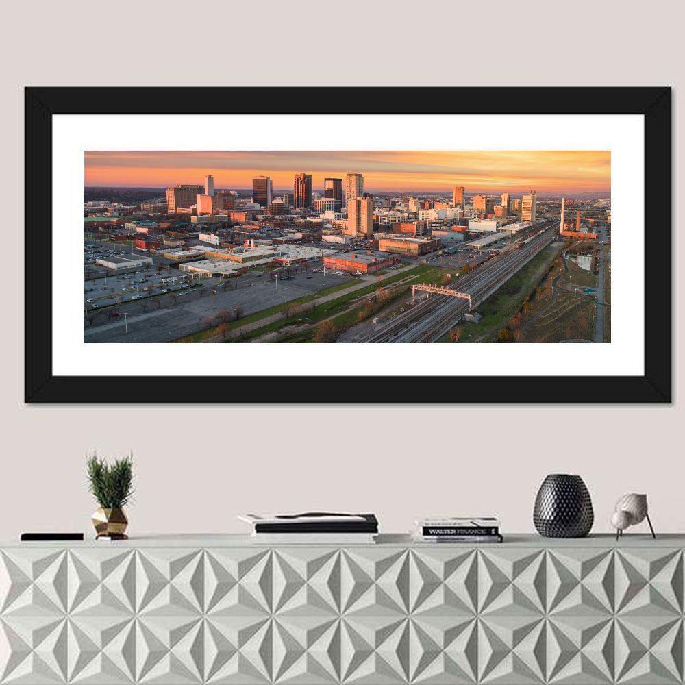 Birmingham Golden Hour Skyline Wall Art
