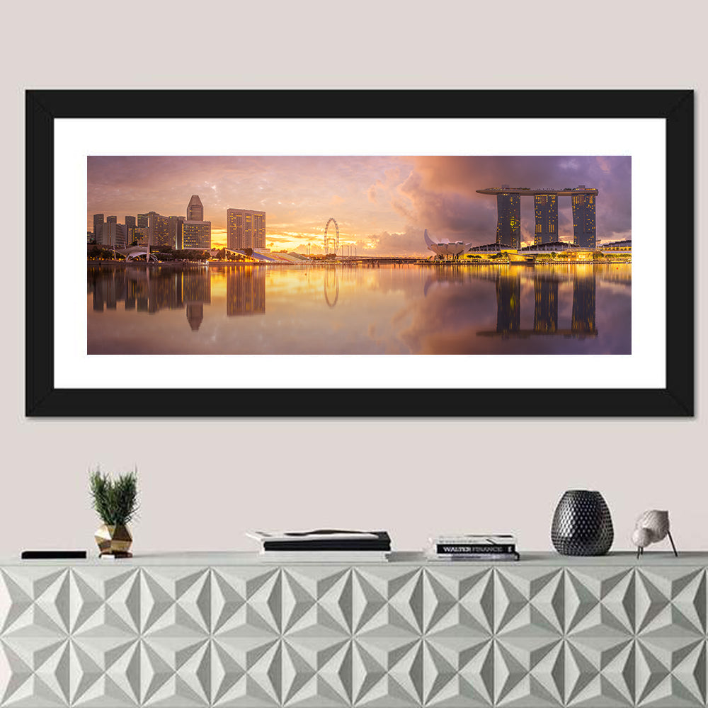 Marina Bay Skyline at Dusk Wall Art