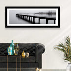 Misty Lake Jetty Wall Art