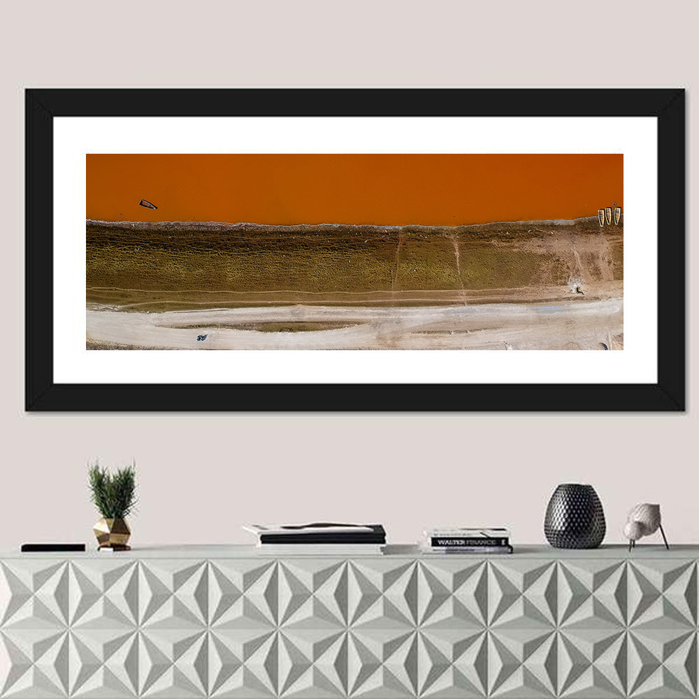 Lake Retba Aerial View Wall Art