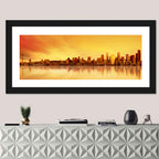 Seattle Skyline in Golden Hour Wall Art