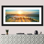 Sunrise Over Misty Meadow Wall Art