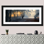 Frosted Forest Morning Light Wall Art