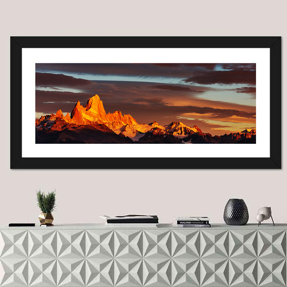 Mount Fitz Roy at Golden Hour Wall Art