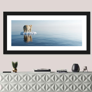 Polar Bear on Iceberg Wall Art