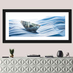 Dollar Boat on Surgical Masks Wall Art