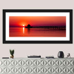 Wooden Pier at Sunset Wall Art
