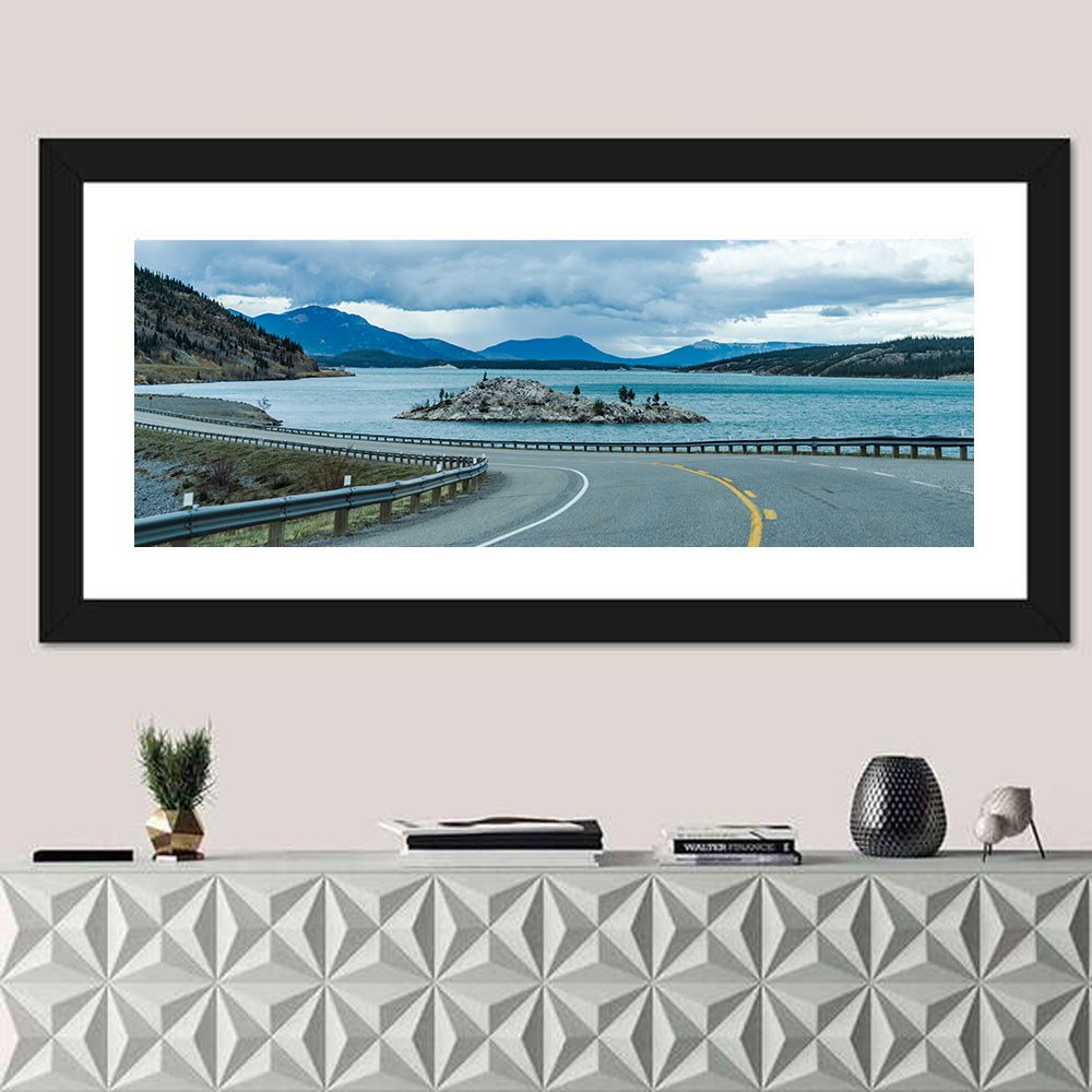 David Thompson Highway 11, Abraham Lake Wall Art in a room, panoramic