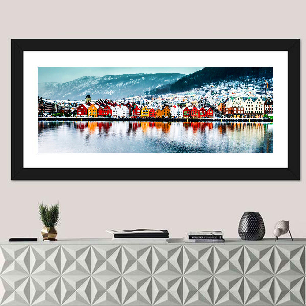 Bryggen Waterfront, Bergen Wall Art