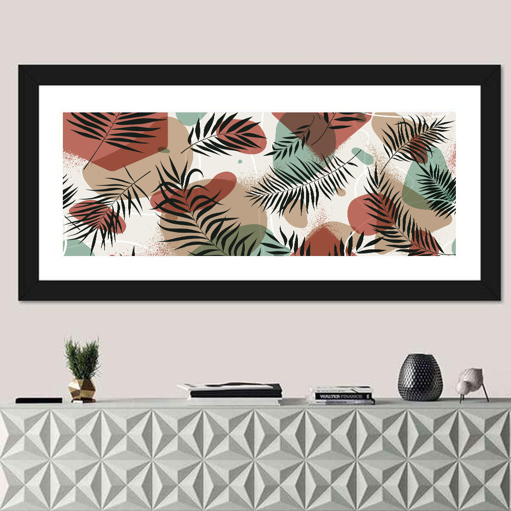 Geometric Tropical Pattern Wall Art