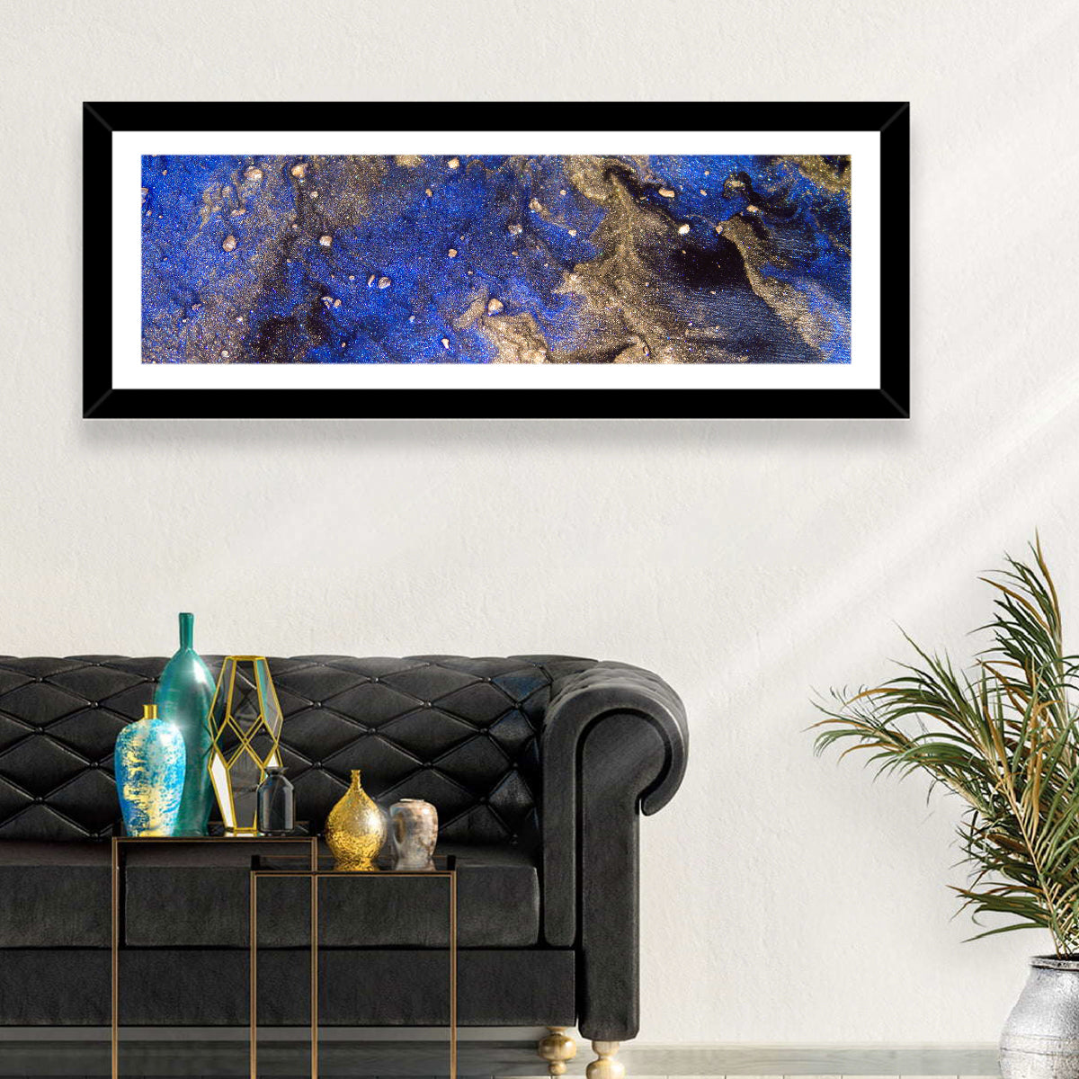 Blue Rush Abstract Wall Art