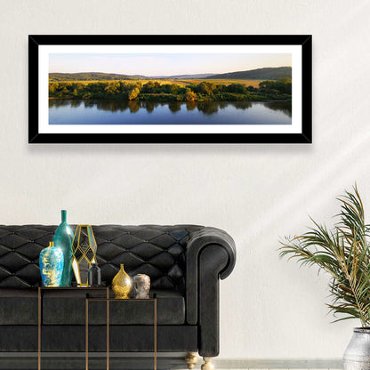 Peaceful River Sunset Wall Art