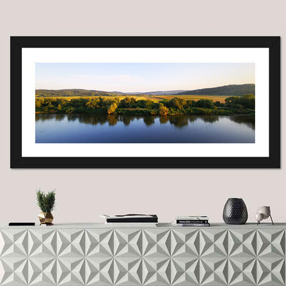 Peaceful River Sunset Wall Art