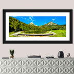 Seealpsee Footbridge Alpine Lake Wall Art