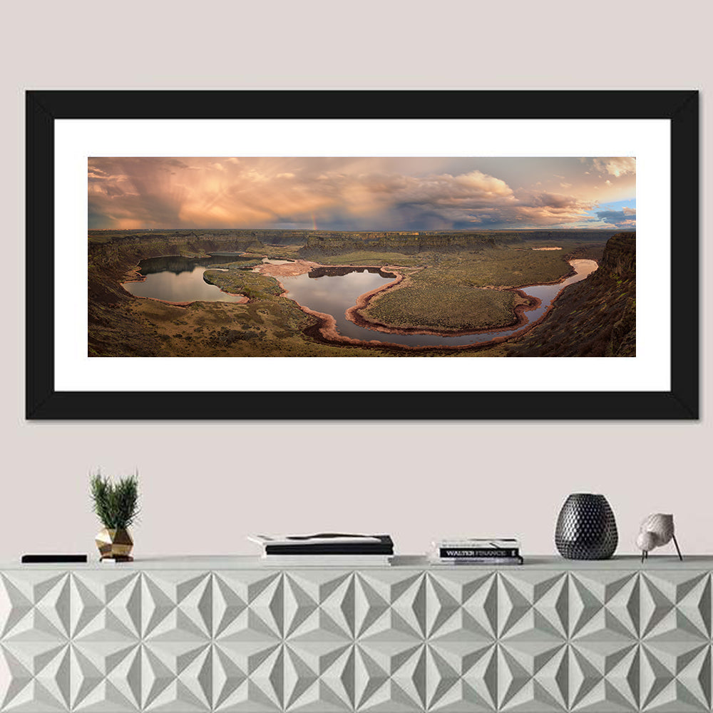 Soap Lake Storm Rainbow Wall Art