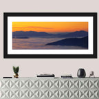 Cloud Sea Over Mountains at Golden Dawn Wall Art