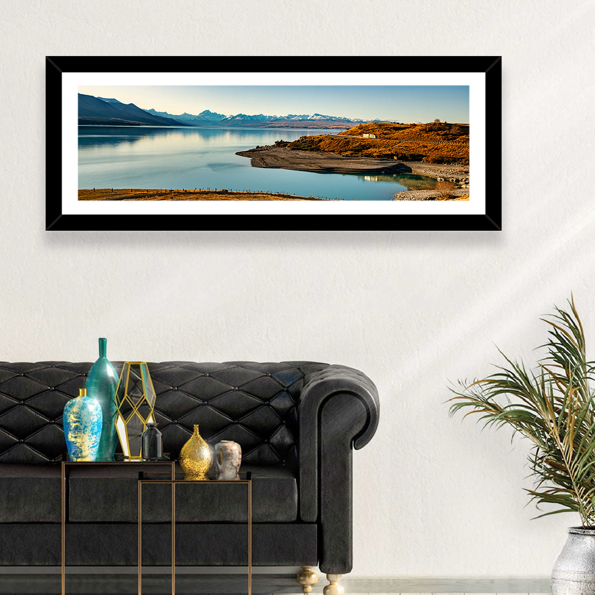 Lake Pukaki Golden Hour with Mount Cook Wall Art