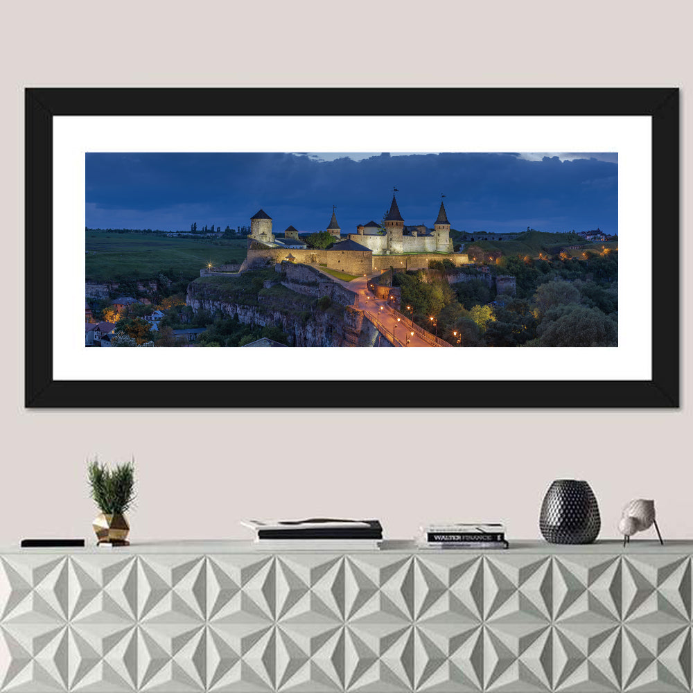 Kamianets-podilskyi Fortress at Dusk Wall Art