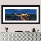 Kamianets-podilskyi Fortress at Dusk Wall Art