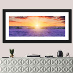 Lavender Field Sunburst Wall Art