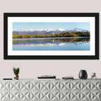 Anchorage Autumn Reflection and Chugach Mountains Wall Art