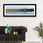 Anchorage Autumn Reflection and Chugach Mountains Wall Art