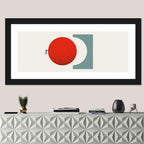 Accomplishment Concept with Red Circle Wall Art
