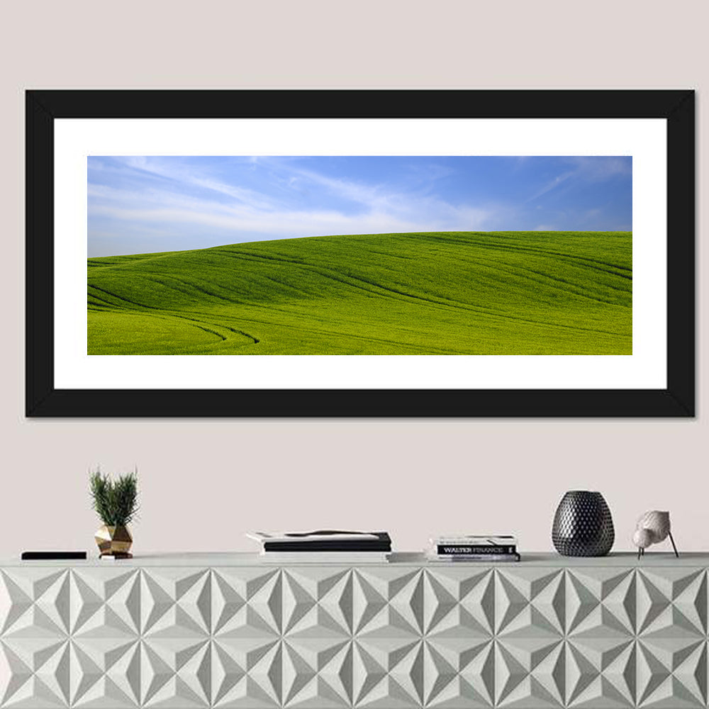 Green Hill And Blue Sky Wall Art