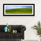Rolling Green Hill with Blue Sky Wall Art