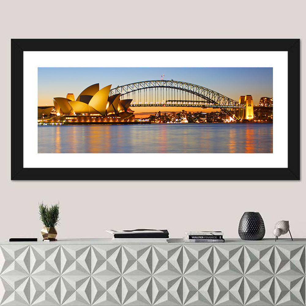 Sydney Harbour Bridge and Opera House Wall Art