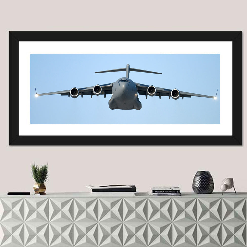 C-130 Head-on Transport Aircraft Wall Art