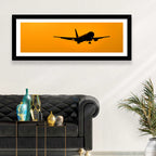 Golden Hour Airliner Silhouette Wall Art
