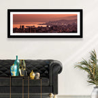 Beirut Sunset Skyline Wall Art
