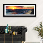 Lake Balkhash Golden Dusk Wall Art