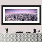 Midtown Manhattan Skyline in Purple Haze Wall Art