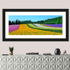 Tomita Flower Fields, Nakafurano Wall Art
