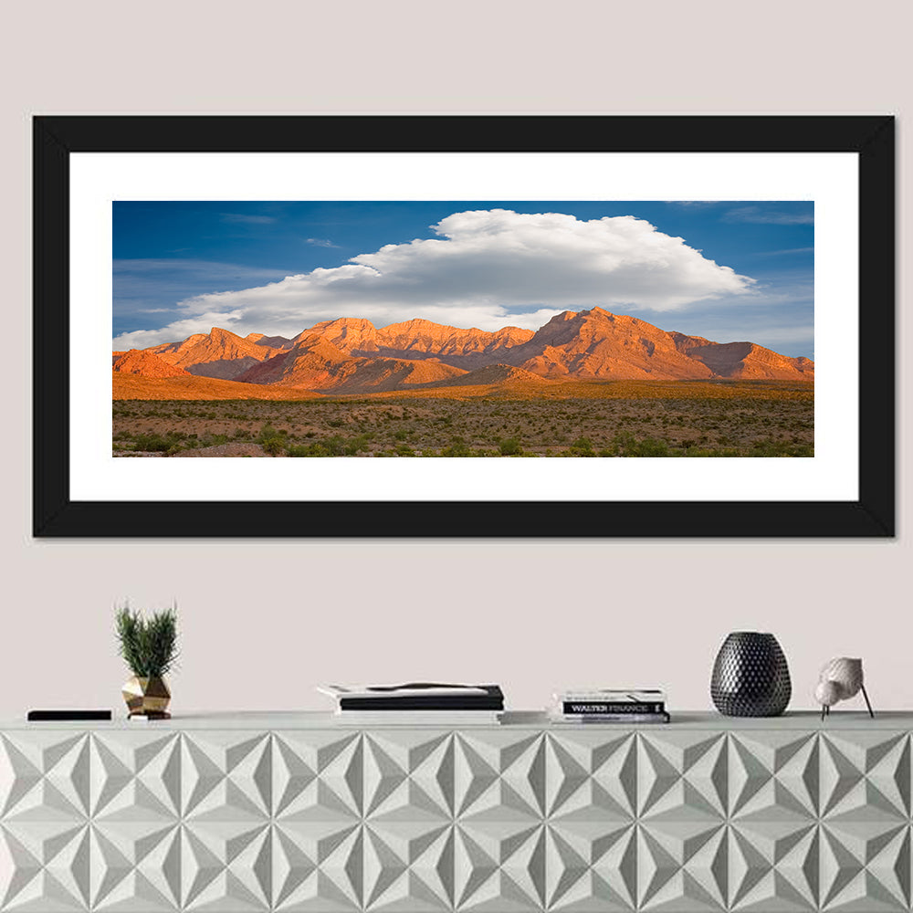 Red Rock Canyon Iii Wall Art in a room, panoramic