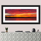 Lake Ijssel Dusk Reflection Wall Art
