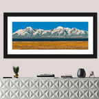 Snow-capped Peaks Over Lake Titicaca Wall Art