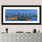 Bangkok Skyline at Blue Hour Wall Art