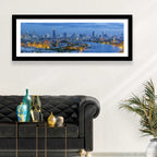 Bangkok Skyline at Blue Hour Wall Art