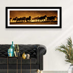 Running Wild Horses at Sunset Wall Art